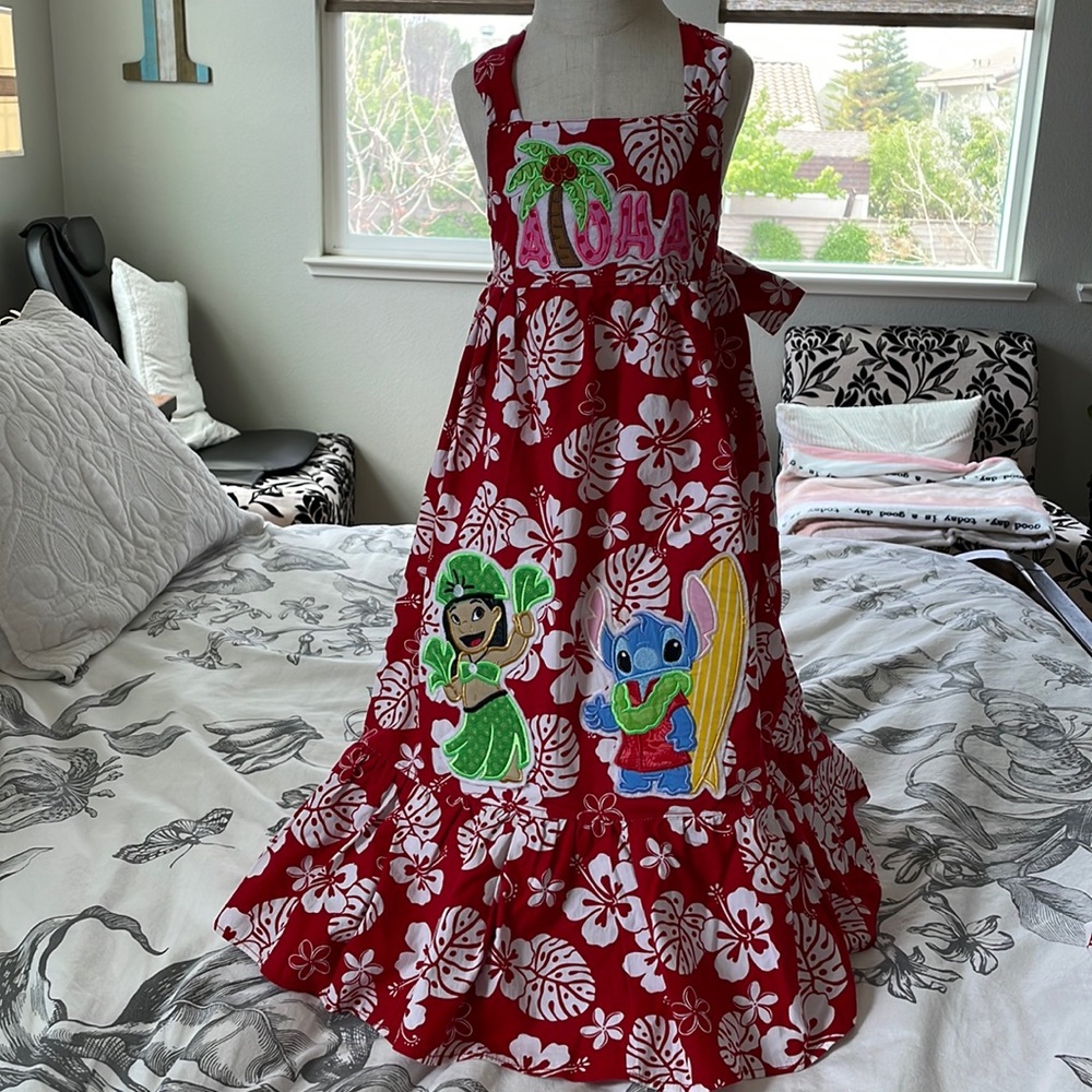 Disney handmade sun dress size 4-6 years old